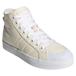 Adidas Bravada High Top Sneakers, Women’s 8.5, Wonder White Canvas